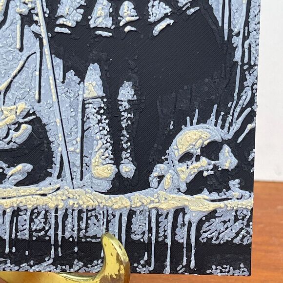 Scary Girl Wall Art, Creepy Girl Art, Creepy Girl Red Heart - Picture 4 of 10